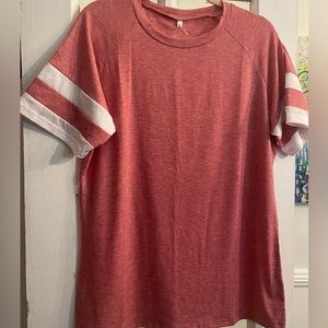 Red women’s top, bought from Amazon sold by Aygience, size L